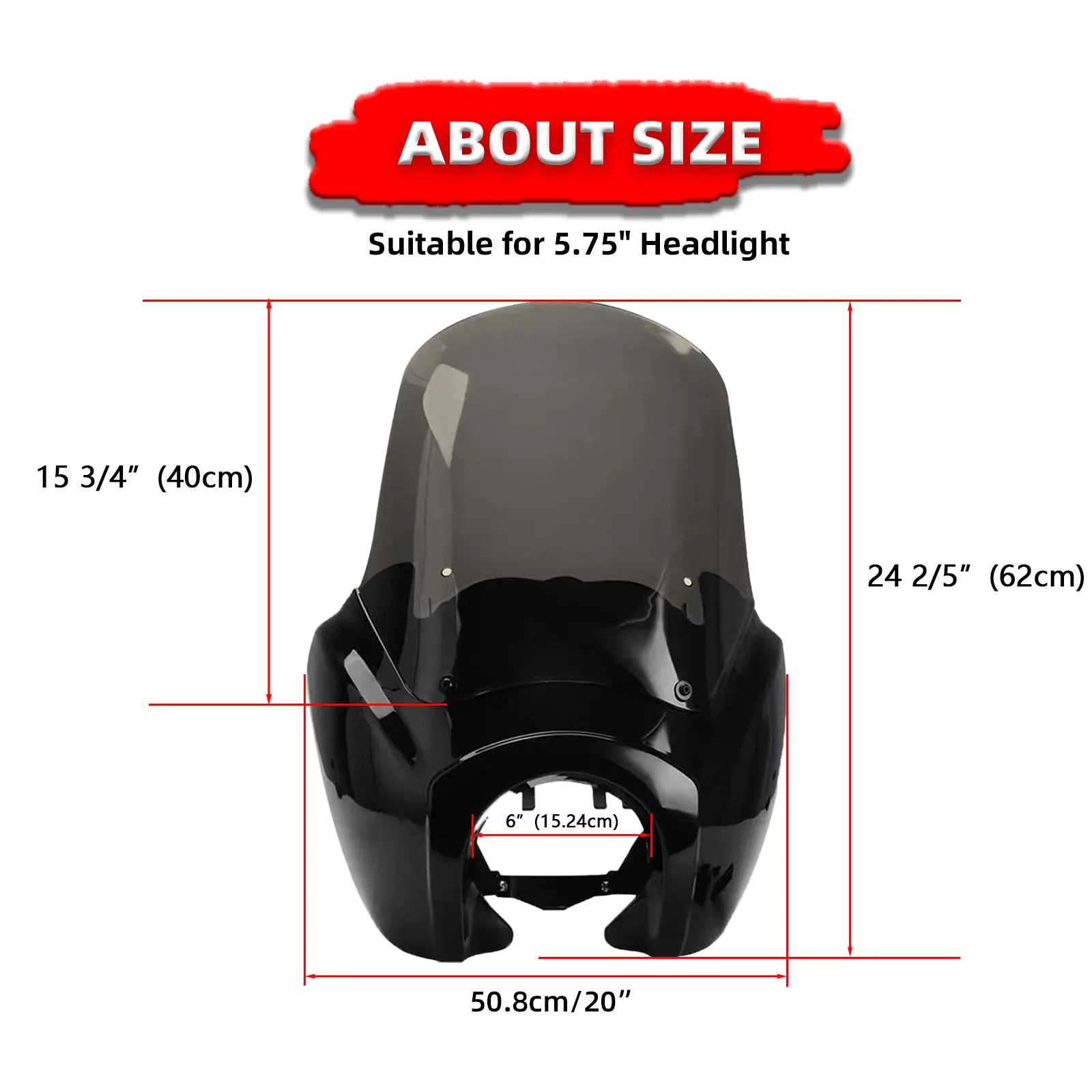 Front Fairing For Motorcycle Club Style for Harley Dyna Street Bob T-Sport FXR