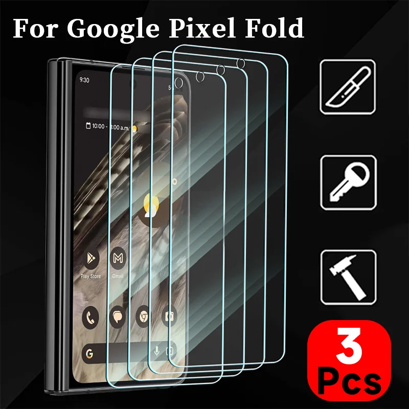 Vetro Temperato Per Google Pixel Fold Proteggi Schermo Antideflagrante Pellicole Antigraffio Anti-Impronte Digitali Per Google Pixel Fold