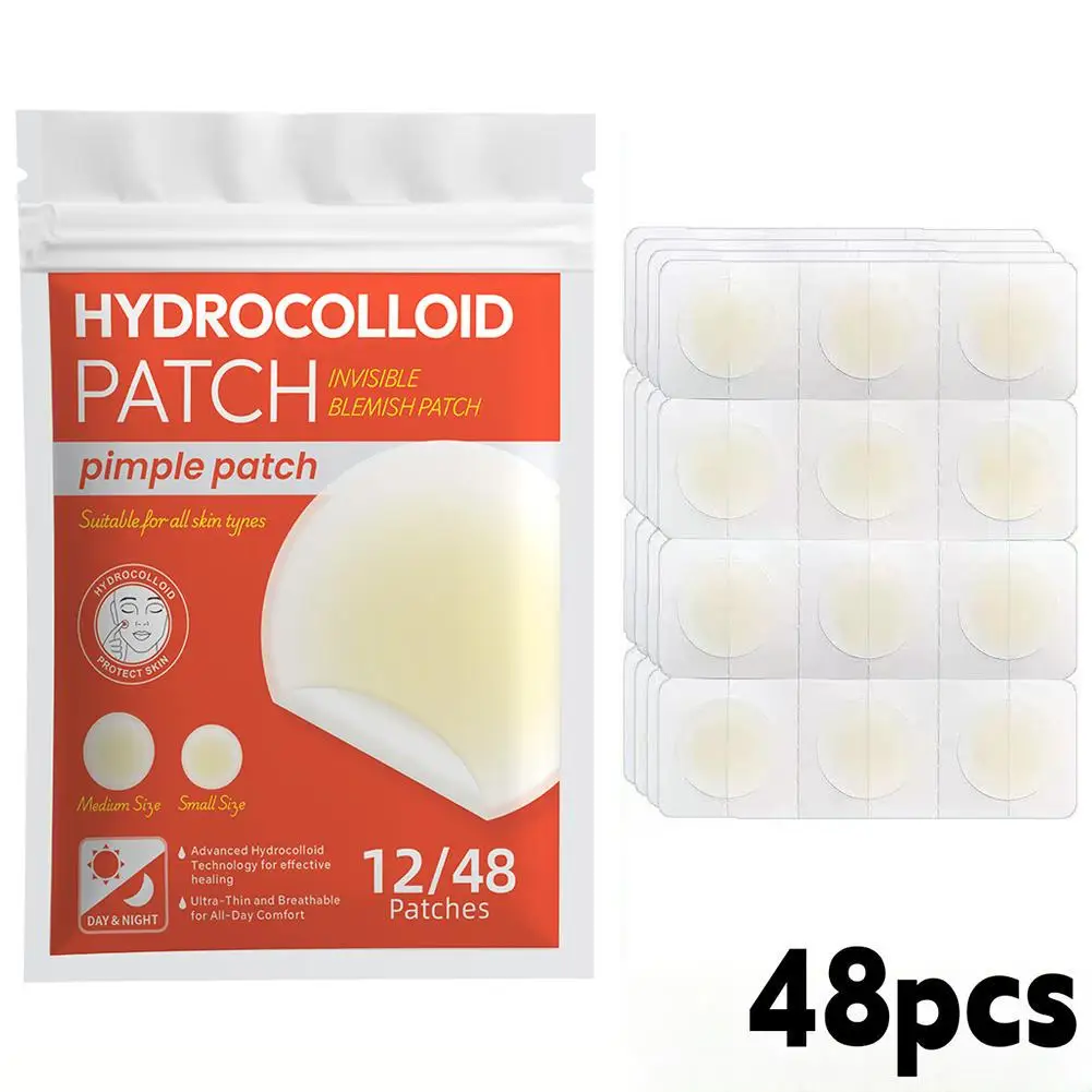 Invisible Hydrocolloid Hyaluronic Acne Treatment Patches - Blemish Cover Stickers