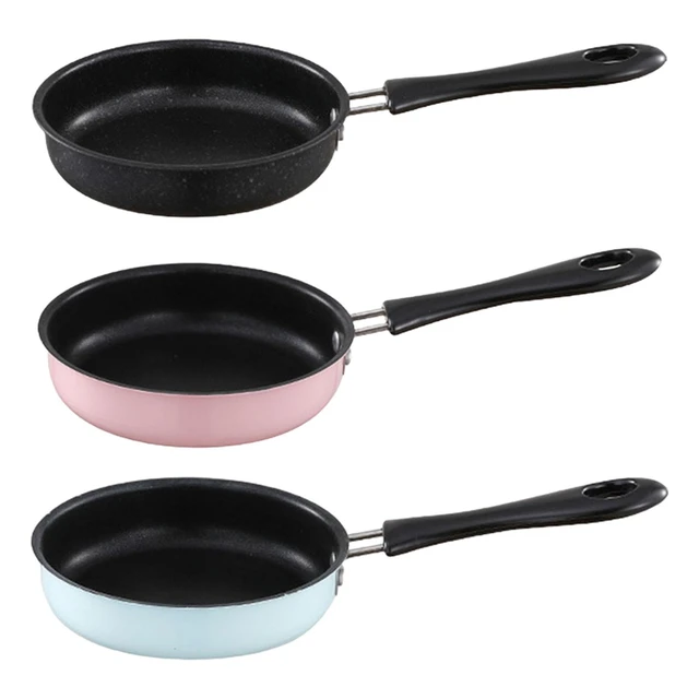 1/2PCS 12cm Small Nonstick Frying Pan for Household Fried Egg Pancakes  Round Mini Saucepan Hot Sale Pans Cookware Kitchen - AliExpress