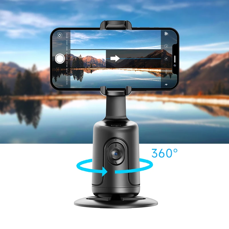 Auto Tracking Phone Holder Auto Face Tracking 360 Rotation Fast Face & Object Cameraman Robot