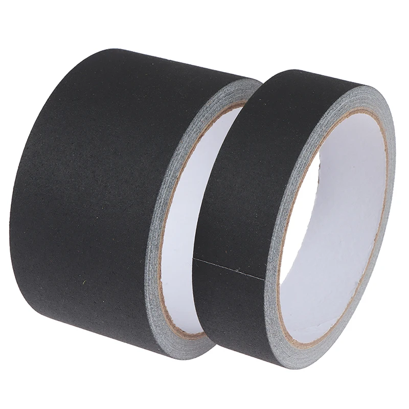Black Gaffer Tape No Residue Non-Reflective Easy Tear Book Repair Tape Matte