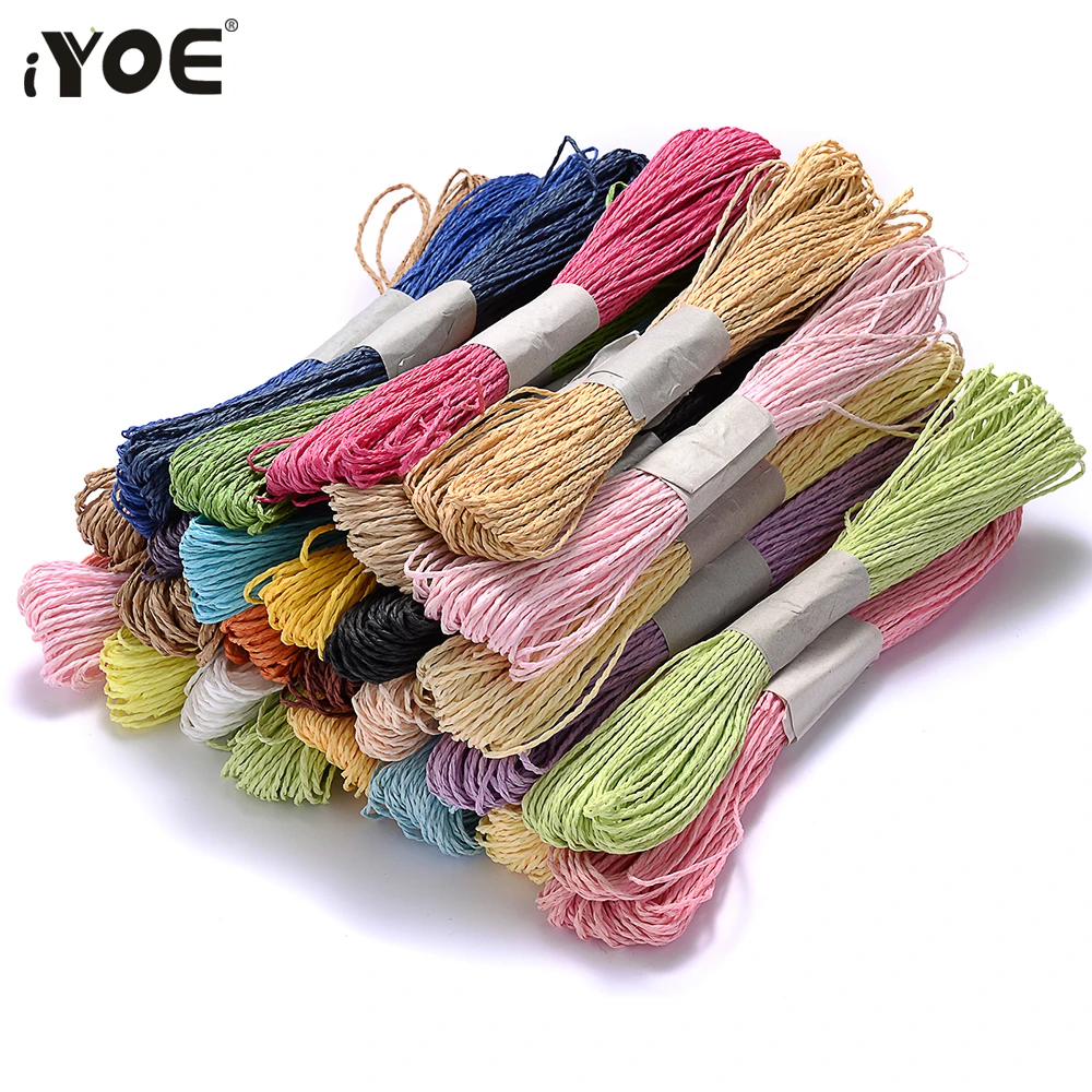 Paper String Raffia Cord Twisted Raffia Cord Packaging Cord