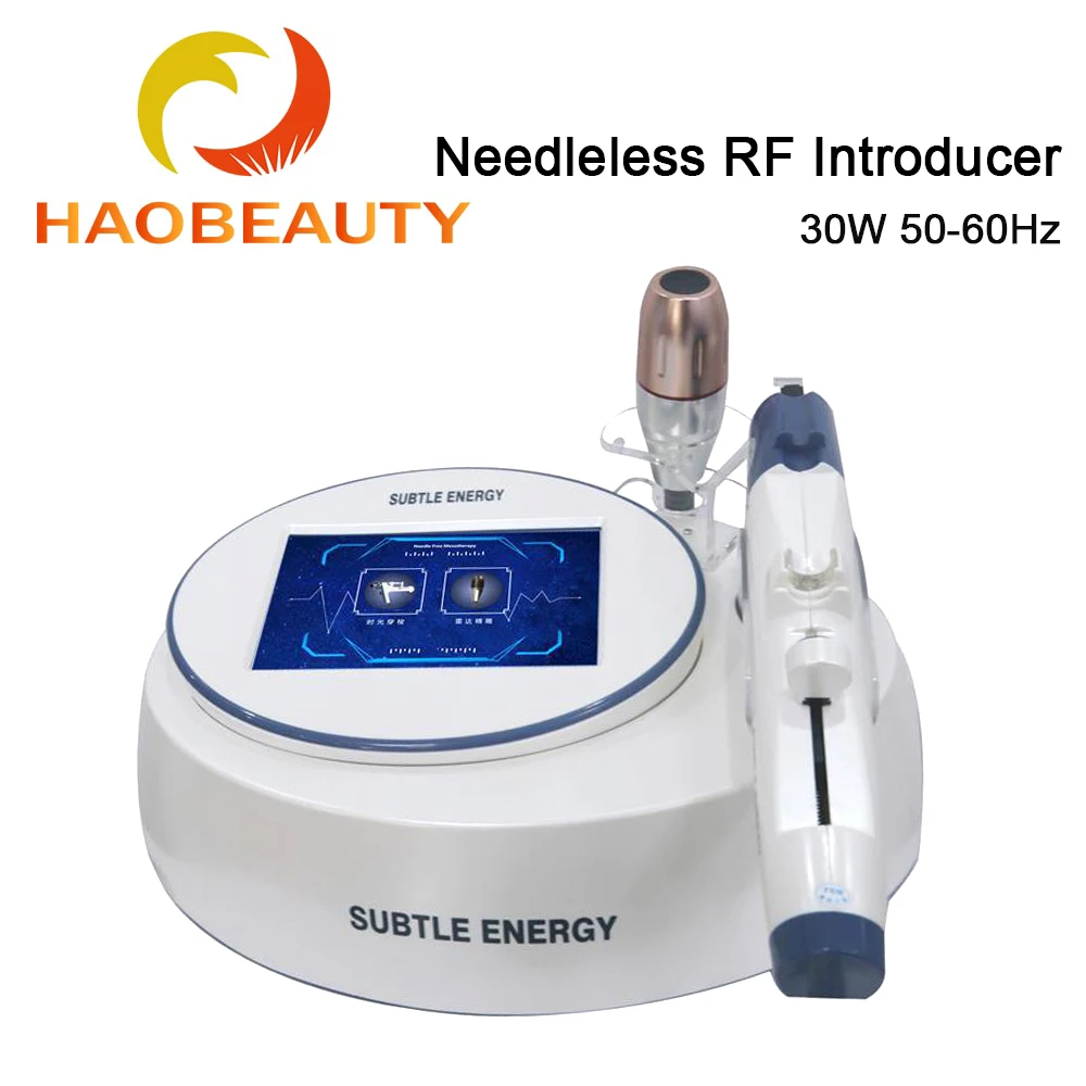 

HaoBeauty RF Line Engraving Instrument Needle-free RF Water Into Beauty Equipment Energy 0-20 Frequency 4MHZ Power 30W