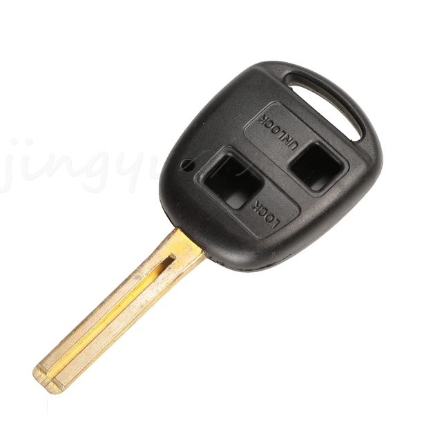 Jingyuqin 2/3 ปุ่มเปลี่ยนรีโมทกุญแจรถกรณีเชลล์ Fob สําหรับ Toyota Lexus GS LX ES 250 300 Toy48 TOY40 ใบมีด 2