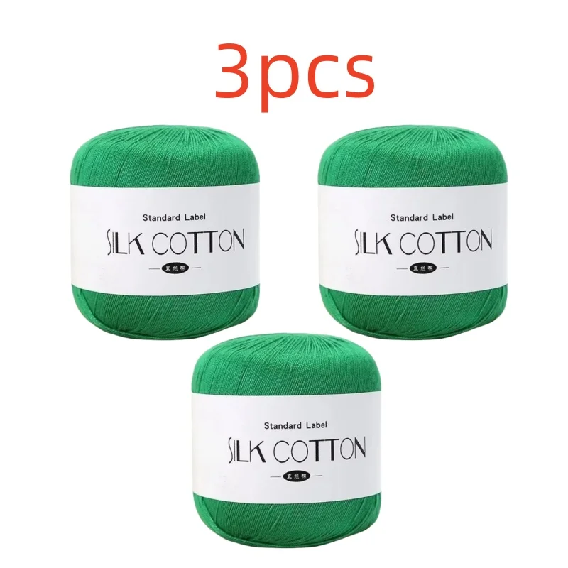 Silk Lace Cotton Milk Crochet Yarn - Soft & Warm Hand-Knitting Thread