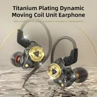 Écouteurs filaires QKZ CK5, écouteurs intra-auriculaires avec micro, contrôle du volume, son stéréo HiFi, basses profondes, sans nœuds, pour téléphone, ordinateur portable, PC 3