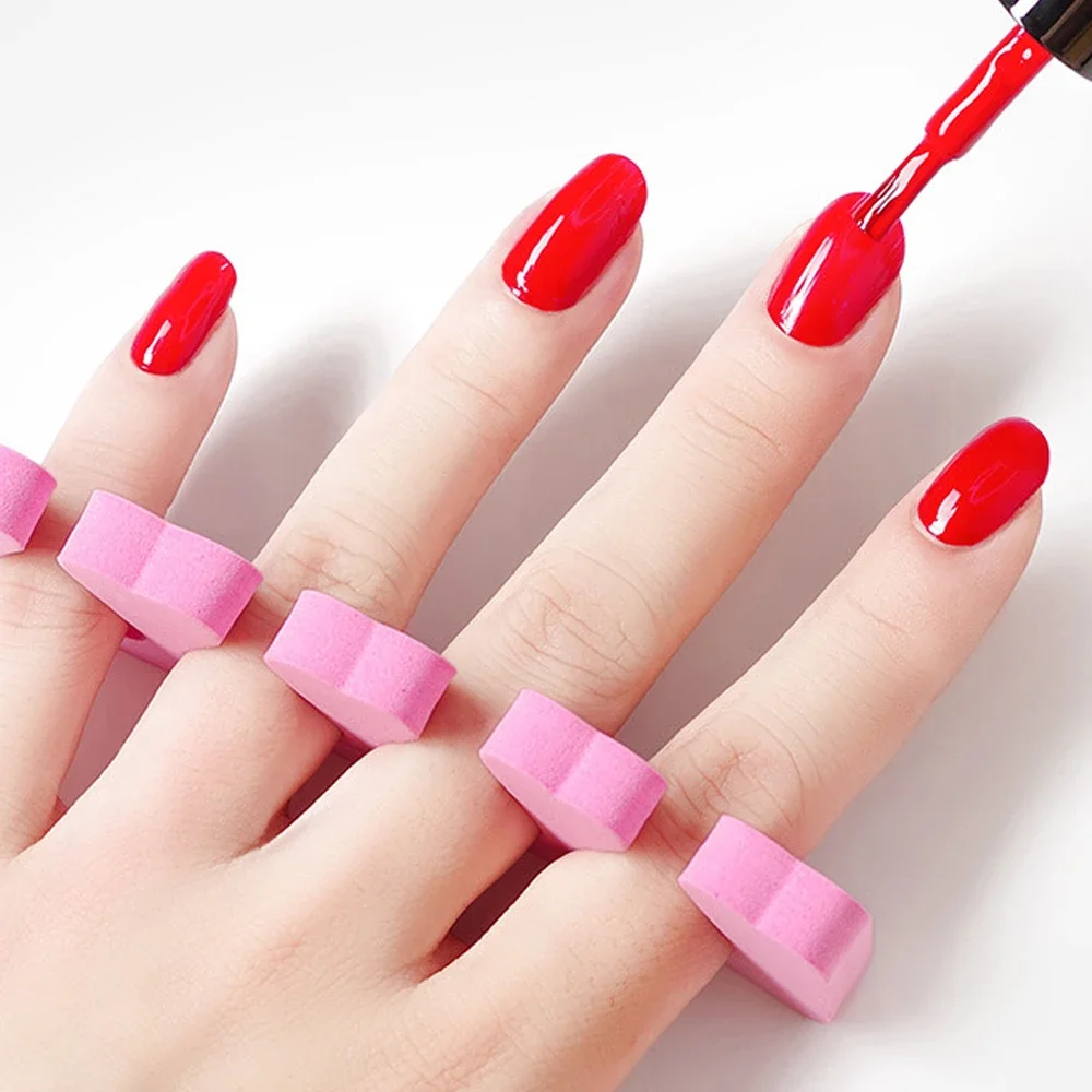 100PCS Nail Sponge Toe Finger Separator Nail Polish Separators Manicure Pedicure Art Tool Feet Care Soft Nails Beauty Tools