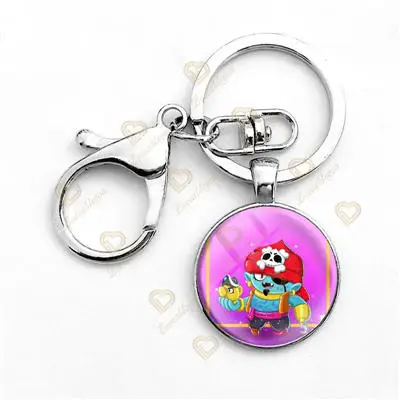 thumbnail image 1 of Llavero con diseño de estrellas de dibujos animados, periféricos de juego, figura de acción de Berry Clancy Shally Leon, llavero con colgante, modelo de garaje, juguetes para niños, regalo, 1 of 5