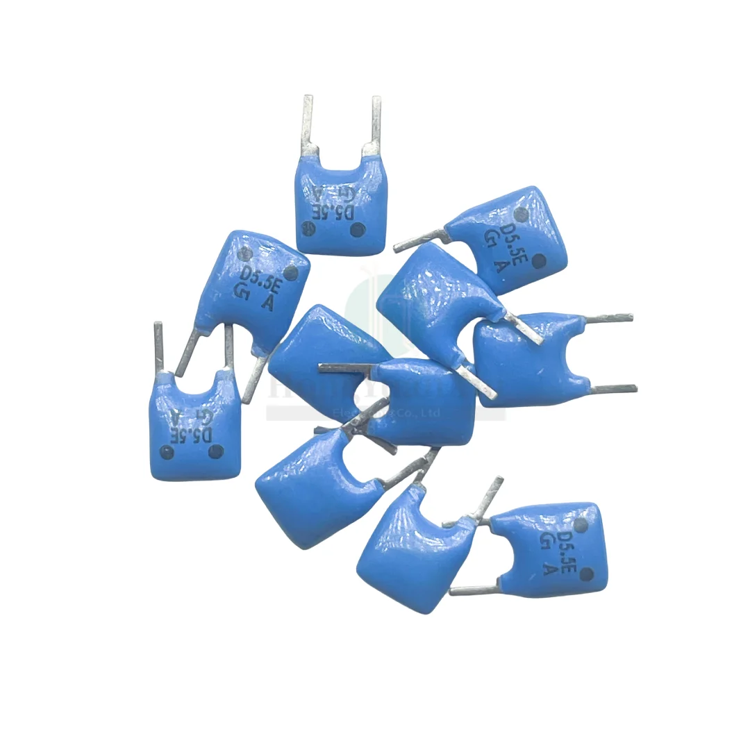 100pcs/ Japan Murata ceramic discriminator CDA5.5ME23B 5.5MHZ 5.5M blue straight plug 2-pin filter crystal oscillator
