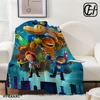 Dogman and Cat Coral Fleece Plush Throw Blanket Manga Comic Dog Man Blanket for Sofa Outdoor Lightweight Bedding Throws 1