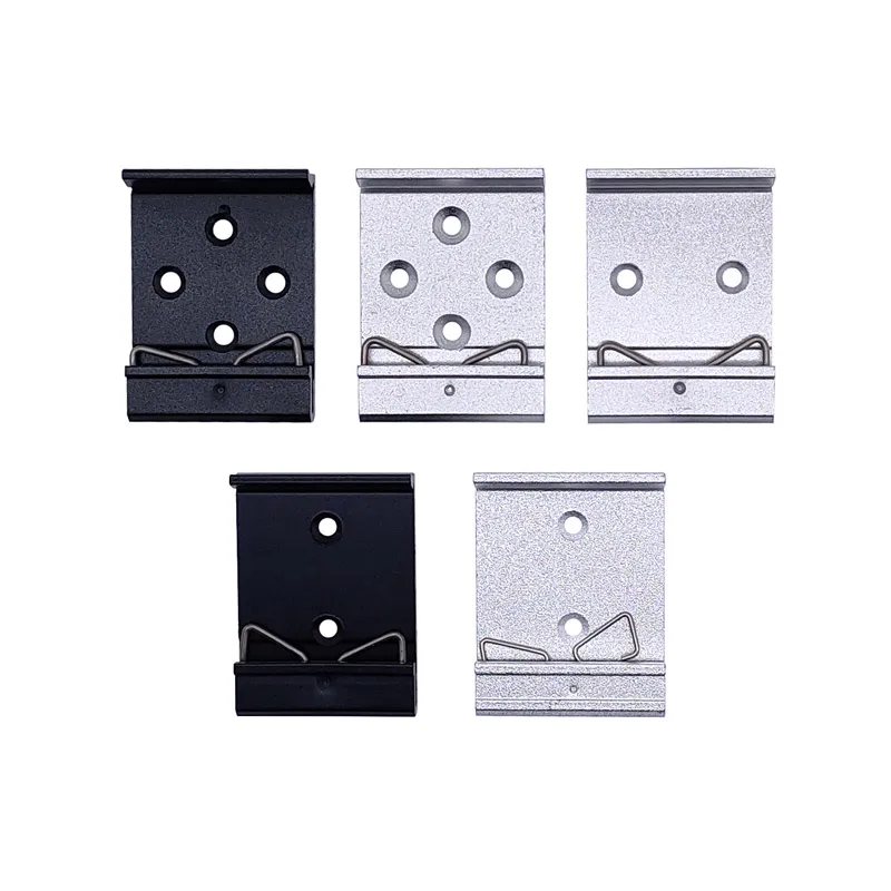 DIN Rail Clip 35mm 25mm 45mm metale Fixed Relay C45 mounting buckle Simple fixing rack with mounting holes