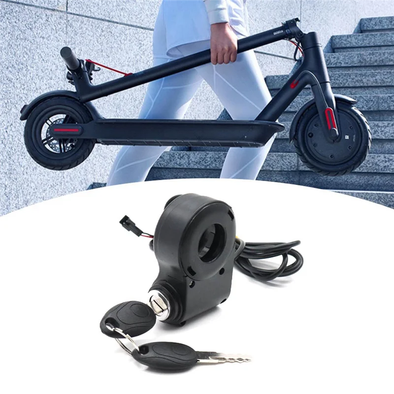Enhanced E-Bike Ignition Lock Key & Thumb Throttle Switch for Universal Electric Scooters