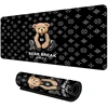 French Popular Bear large size cool mouse pad 900x400 non-slip esports learn desk mat game player mouse pad desktop accessories 2
