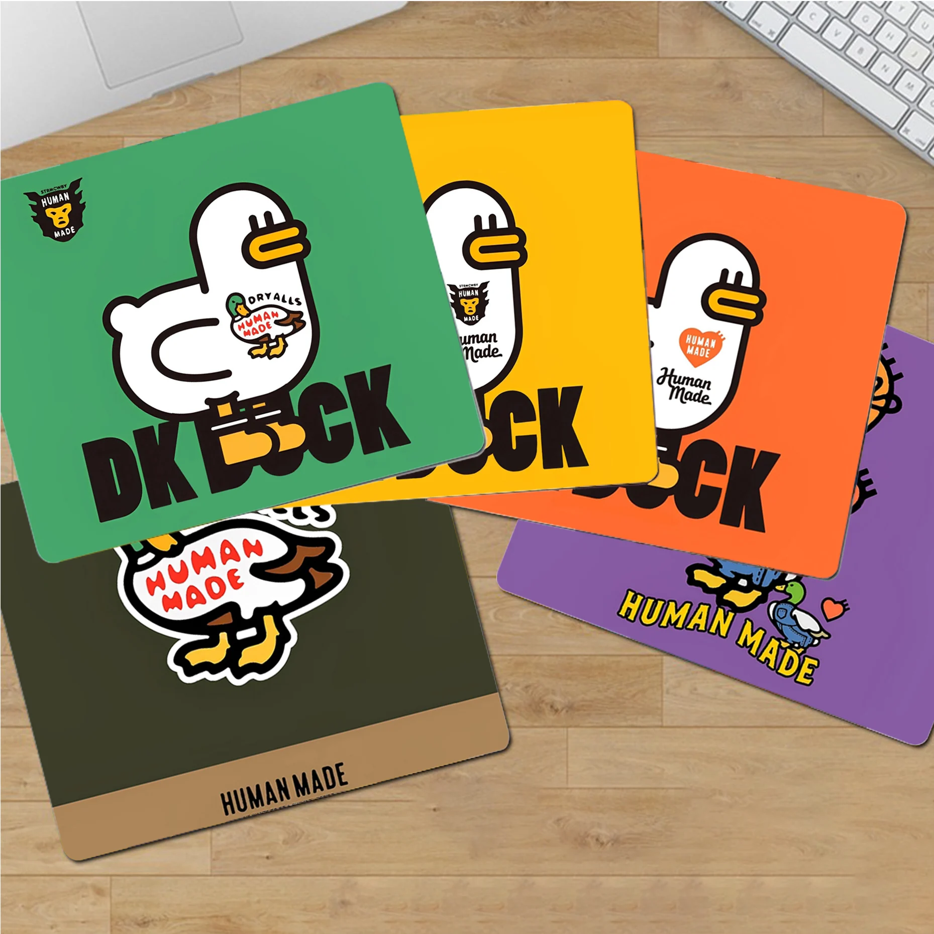 

H-HUMAN M-MADE Mousepad Small Office Computer Desk Mat Table Keyboard Big Mouse Pad Laptop Cushion Non-slip Deskpad Home Decor