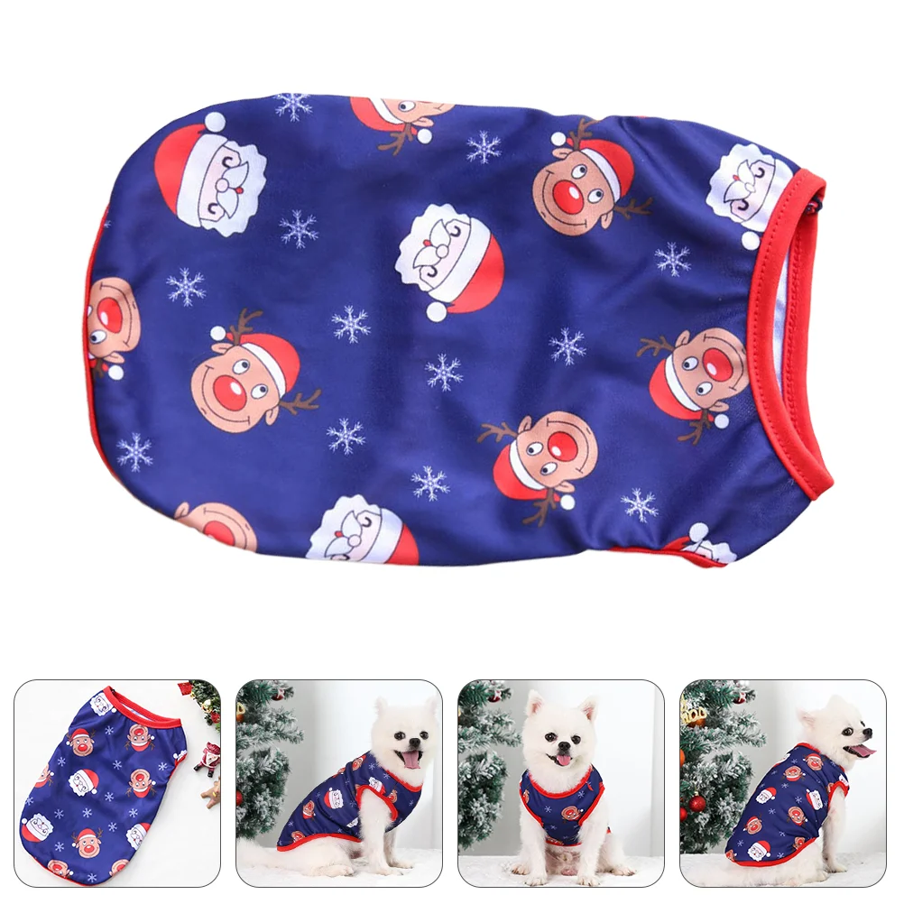 Animal Christmas Pet Vest Small Dogs Winter Clothes Coats Medium Polyester Clothing Supply