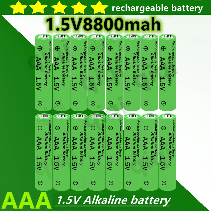 

New 1.5V AAA Battery 8800mAh Rechargeable Alkaline 1.5V AAA Battery Suitable for Watches, Mice, Computers, Toys, Etc