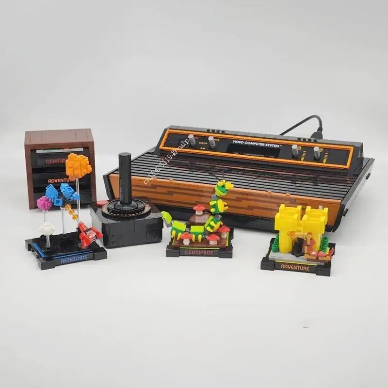 

2532 деталей, игровая консоль Atari 2600, строительные блоки MOC, винтажные сборные модели, кирпичи, совместимы с 10306, развивающие игрушки, подарок