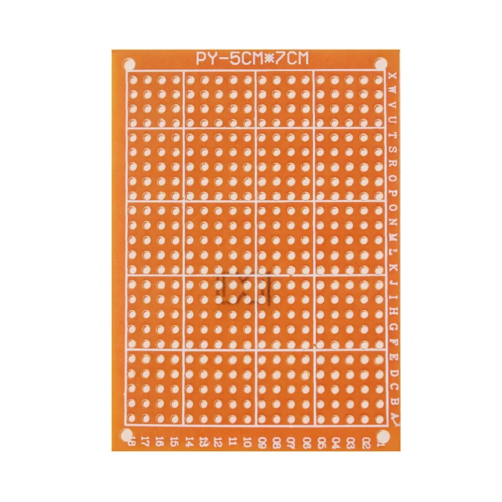 범용 인쇄 회로 기판, 5x7cm 10x15cm 단면 PCB, 아두이노 DIY 및 회로 프로토타이핑용