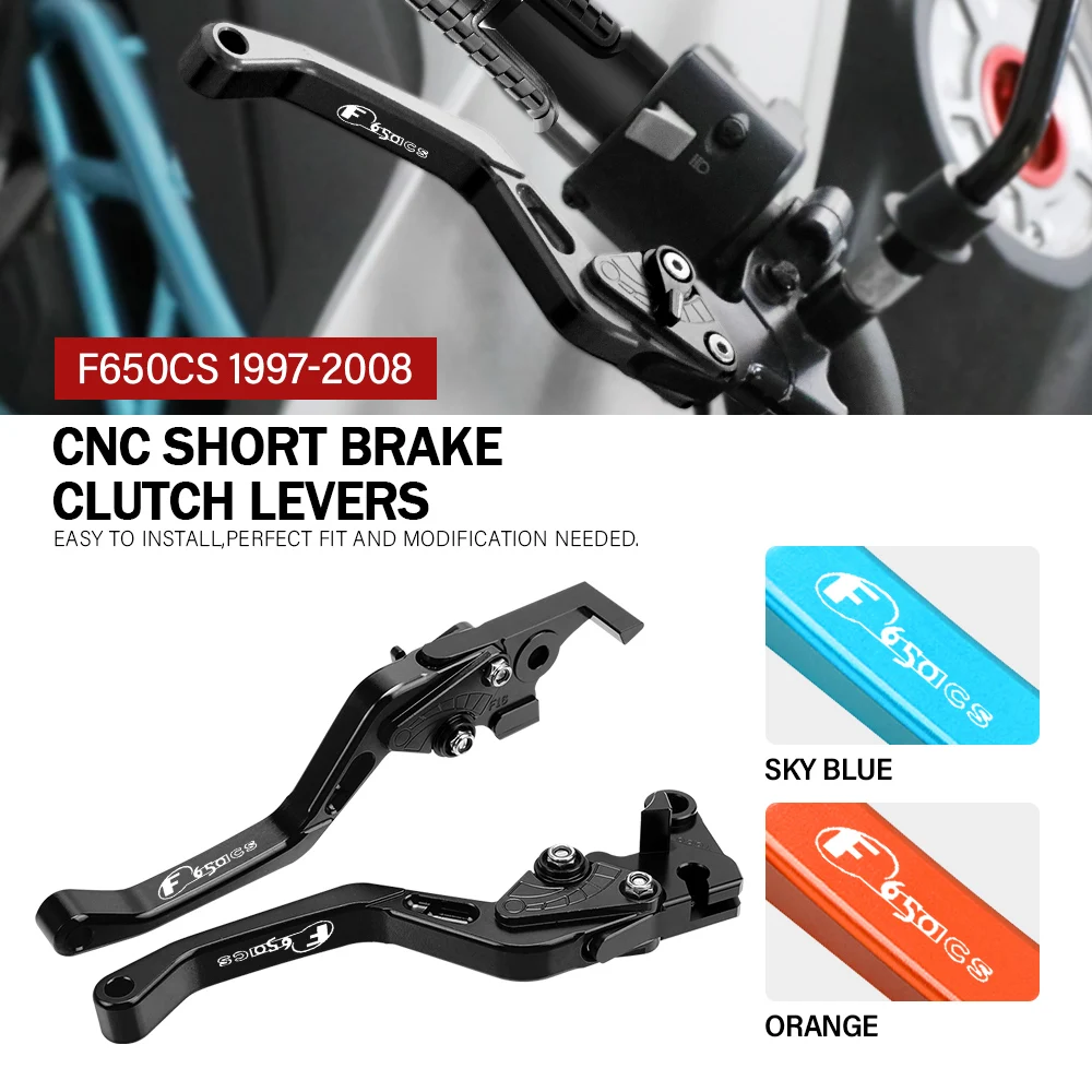 

Brake Clutch Levers For BMW F650CS ABS 1997 1998 1999 2000 2001 2002 2003 2004 2005 2006 2007 2008 CNC Short Brake Clutch Levers
