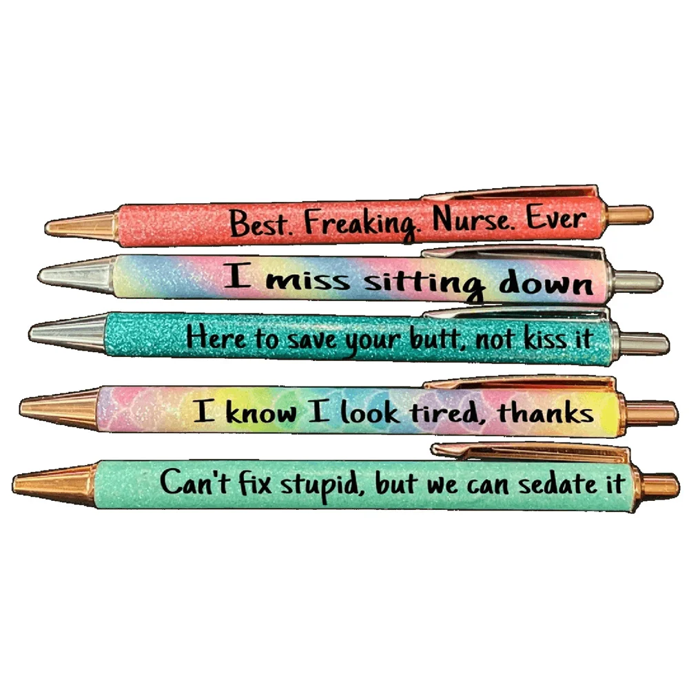 

9 Ballpoint Pen Set For Students To Learn To Write Office Pen Set Retractable, Convenient And Portable Office Pen