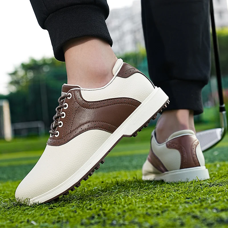 Four Seasons Universal Golf Shoes Men's Waterproof And Breathable Golf fixed Needle BOA Golf Shoes Outdoor Walking Sports Shoes 6
