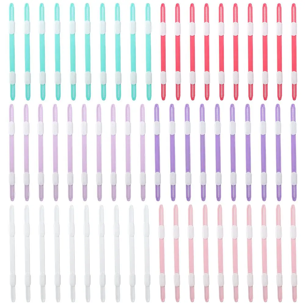 

60PCS PP Plastic Color Corner Clips Stationery Accessories Test Paper Clip Data Storage Office