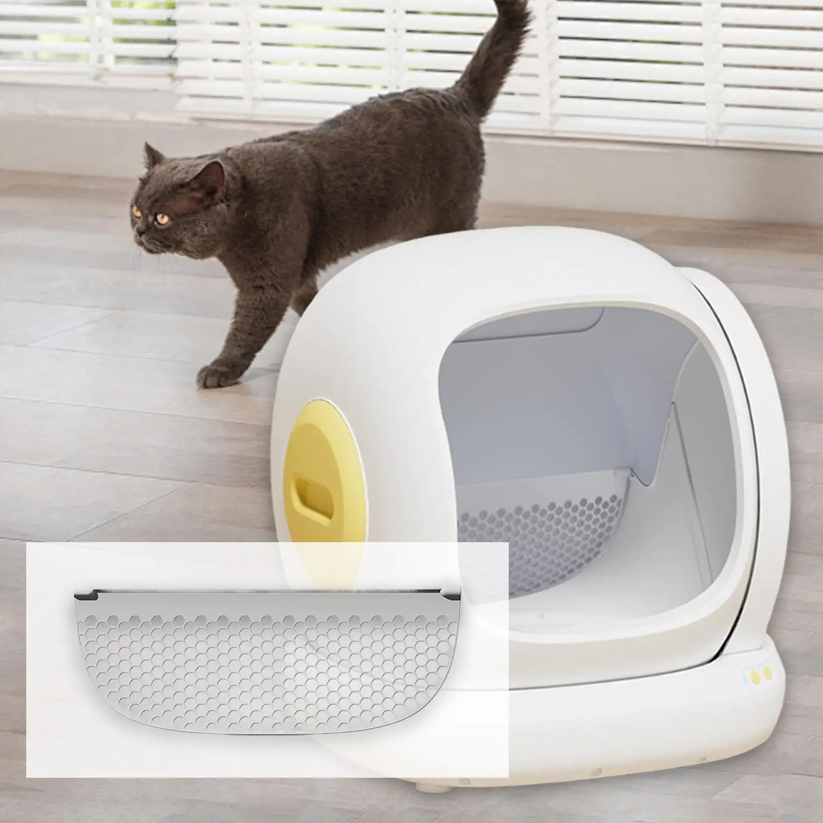 Self Cleaning Cat Litter Box Filter Small Hole Practical Screen for C20