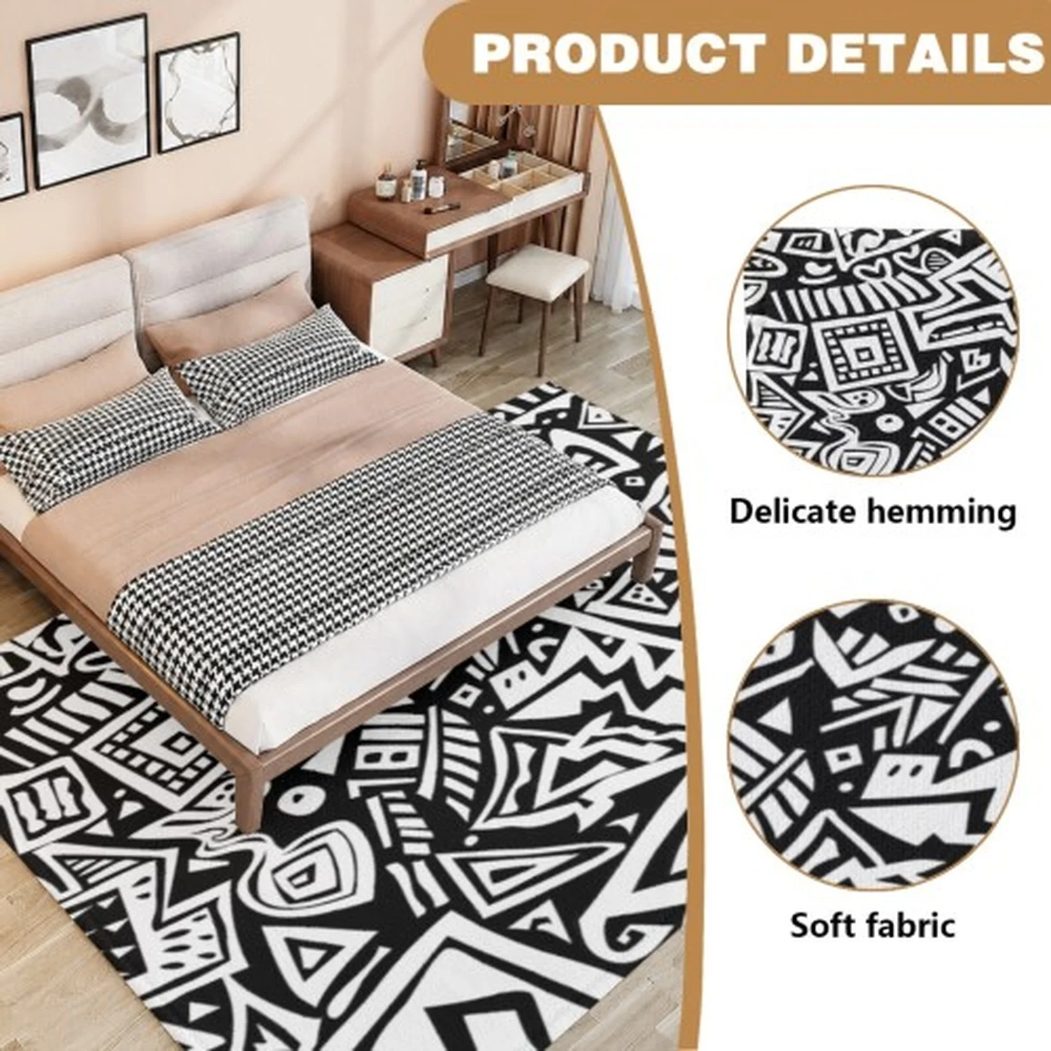 Abstract Wool Rug 5