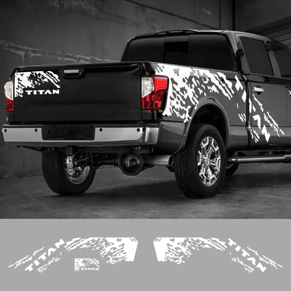 pickup-body-side-stickers-for-nissan-titan-s-sl-sv-truck-graphics-splash-grunge-decor-decal-trunk-vinyl-covers-auto-accessories