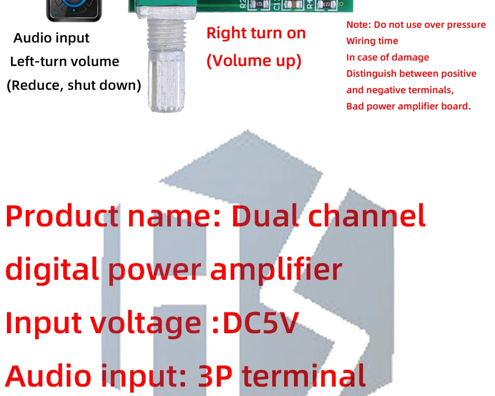 1 ~ 10PCS XH-A154 DC5V Netzteil Micro Digital Verstärker Bord Modul PAM8403 Lautsprecher Amp Modul Mit Knopf 3W + 3W – Detail 4