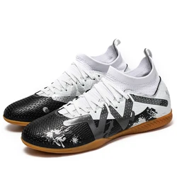 Men's Professional Indoor Soccer Shoes - Durable, Comfortable, Non - Slip Training Footwear - 45 (GRAY)