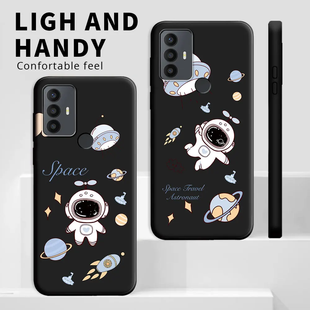 Cartoon Cute Cat & Flower Shockproof Silicone TPU Phone Case – Soft, Protective Back Cover
