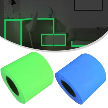 2M Luminous Tape Green Blue Self-adhesive Tape Glow In Dark Safety Warning Security Stage Home Decoration Tapes 1