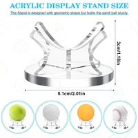 Acrylic Multi-function Basketball Ball Stand Display Holder Clear Display Rack for Baseball GOLF Softball Tennis Ball Spheres 1