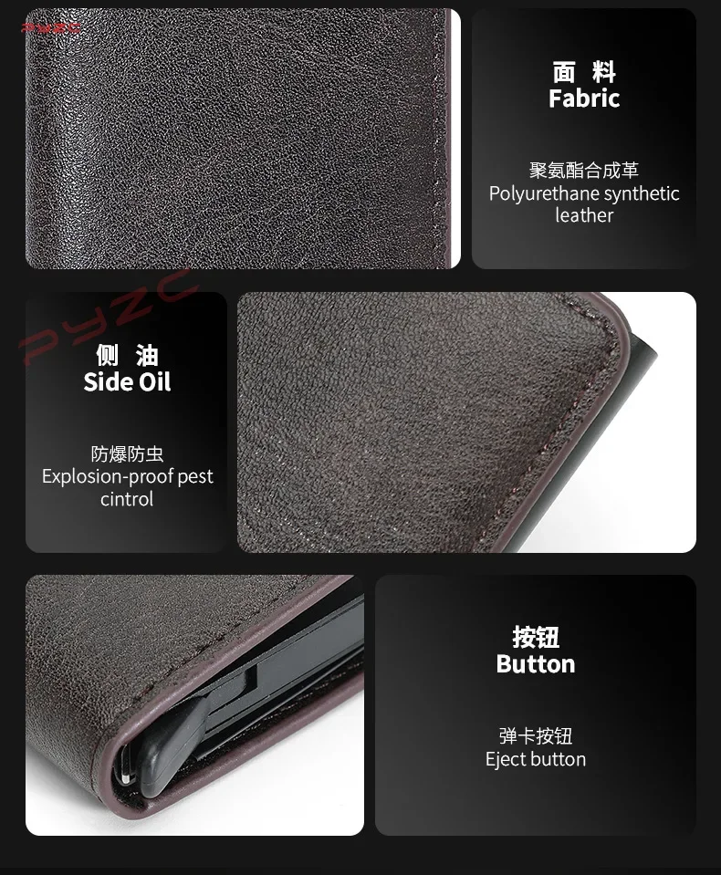 Carbon Fiber Card Holder Case Men Wallets Black PU Leather Voor Lynkco Lynk & Co 05 06 5 6 Lynk Co 05 06 01 Auto Accessories car card holder