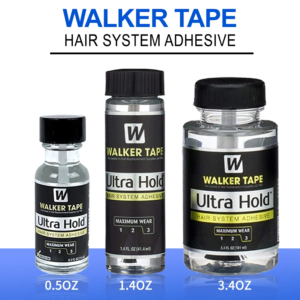 Walker Tape Ultra Hold Glue Waterproof Lace Front Wig Glue Invisible Bonding Glue Strong Hold Hair System Adhesive for Toupee