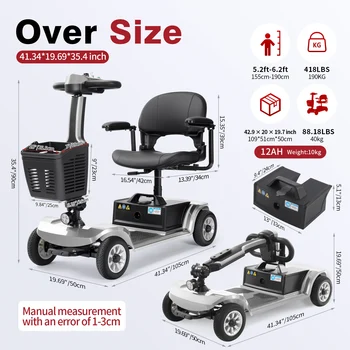 Compact 4-Wheel Electric Mobility Scooter 1