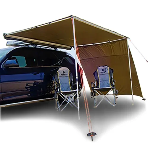 1 - 2 Person Ultralight Car Folding side awnings cars side awning tent Portable Folding Retractable  custom