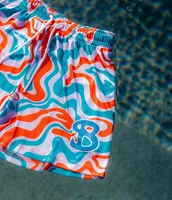 European and American trend pigment style shorts, men's mesh quick drying summer loose quarter knee basketball pants 2