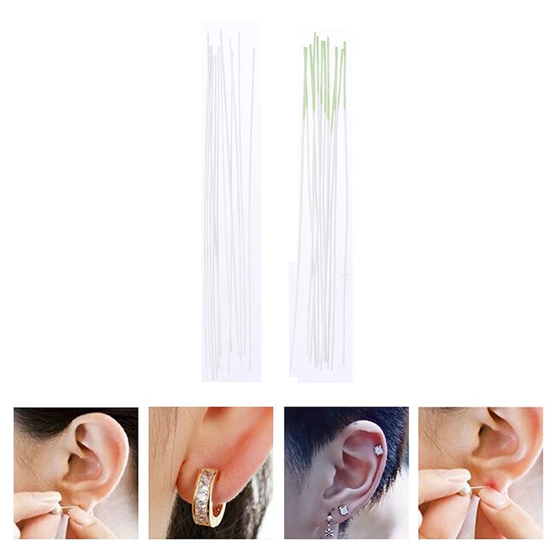 * Wholesale 60pcs Earrings Cleaner Disinfection Ear Wires Hole Cleaning Line Piercing_voghion.com