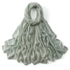185*75 cm musulman Modal Hijab rayonne coton châles pour femmes mince plaine écharpe grande taille foulard islamique Turban bandeau