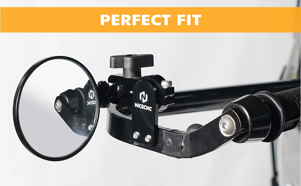 Quick Flip Arrow Klappspiegel-Set für Universal-Motorrad-Handschutz KTM 790 890 Adventure R BMW R1200GS R1250GS Adventure – Detail 11