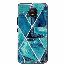 Colorful Marble Pattern Soft Silicone TPU Back Cover Phone Case - MOTO G5S (65)