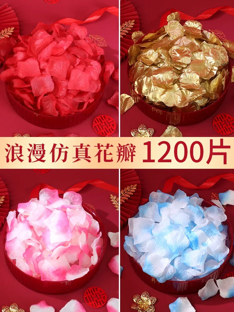 

Wedding simulation flower petals fake rose scene outfit