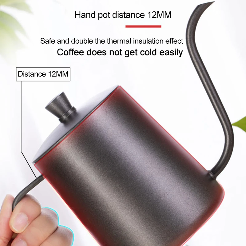 304 Stainless Steel Coffee Pot Long Narrow Spout Drip Kettle Manual Pour Over Coffee Maker Tea Pot 250ml/350ml/600ml with Lid coffee pot coffee kettle pour over coffee maker coffee maker