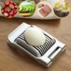 Egg Slicer Heavy-Duty Aluminum Alloy Egg Slicer Multifunctional Manual Egg Slicer Home Kitchen Mini Manual Boiled Egg Slicer 3