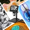 LCD Digital Coin Microscope 1000X Magnification Zoom USB Stereo Microscope Camera with Adjustbale Stand Compatible with PC 6
