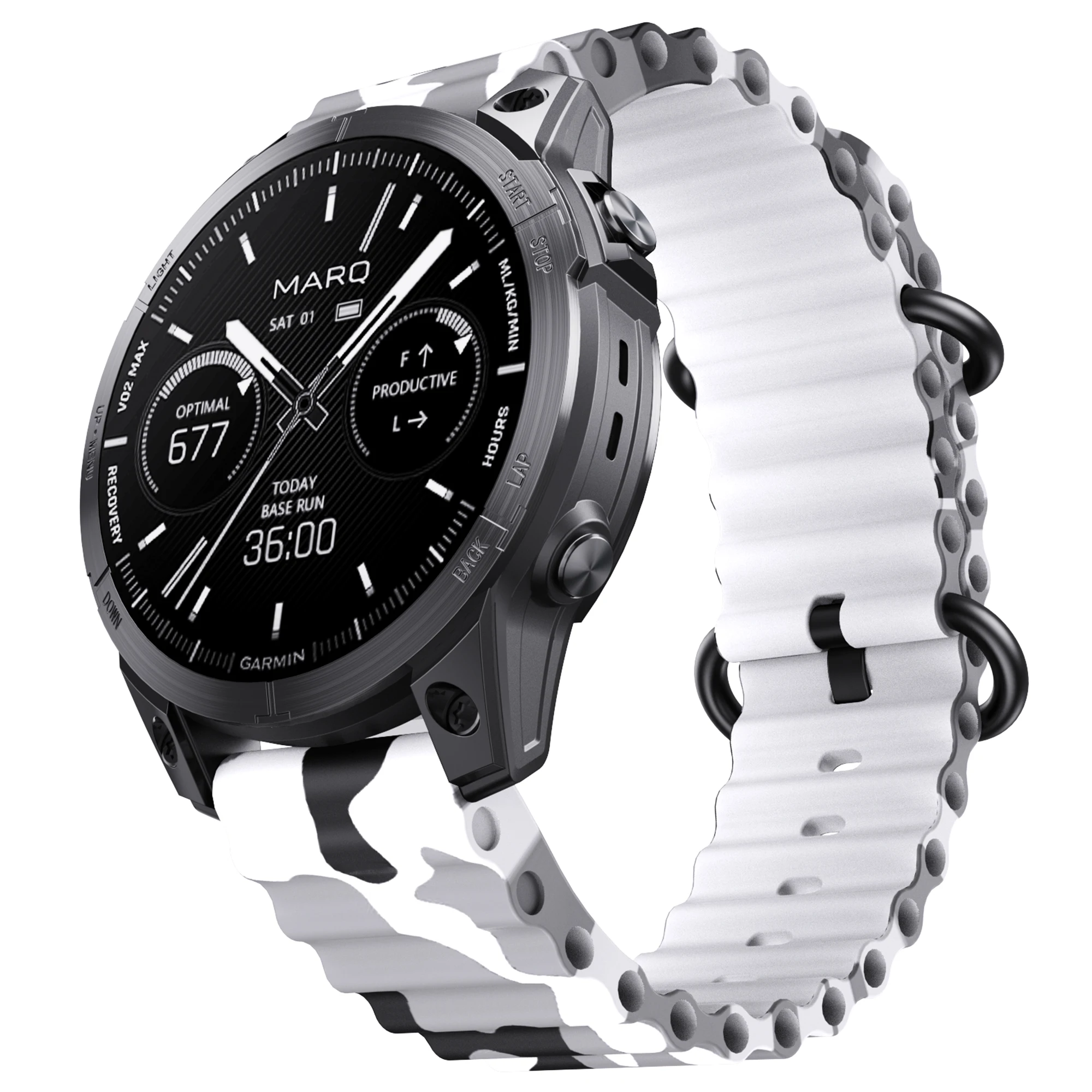 Camo Ocean Silicone Quick Release Wristband Strap