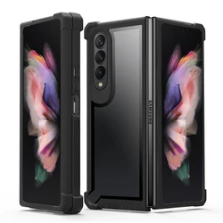 Ultimate Military-Grade Shockproof Airbag Protection Defender Case - Heavy Duty Armor Cover for Galaxy Z Fold 3 (Black)